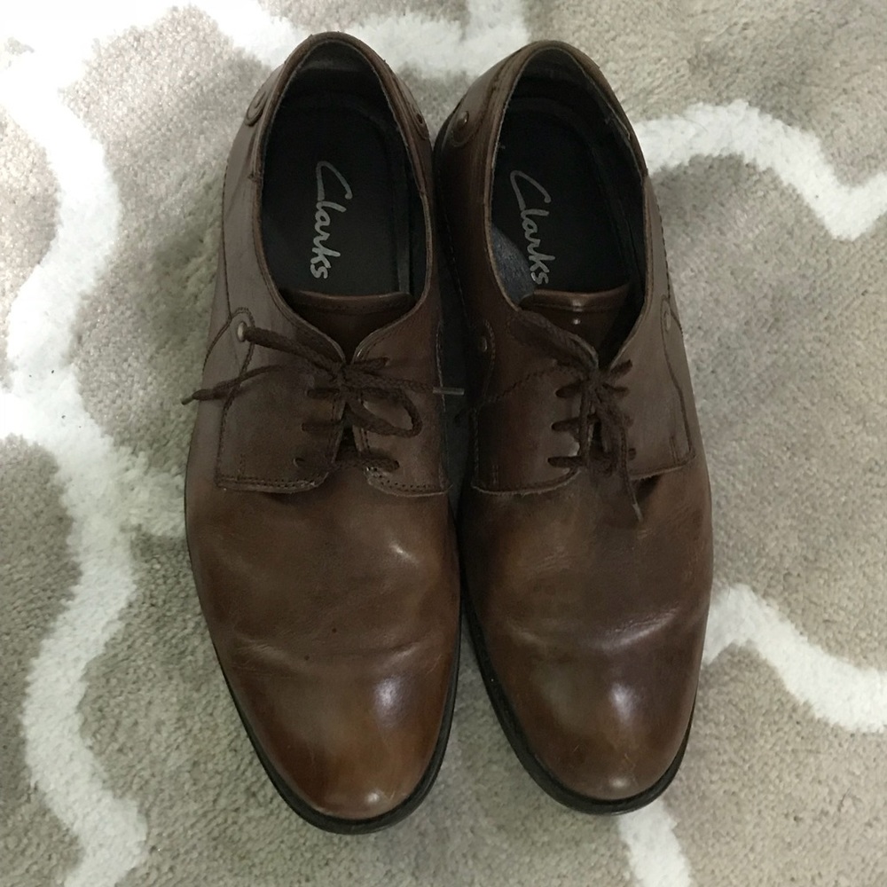 Men’s Clarks Brown Leather Shoes